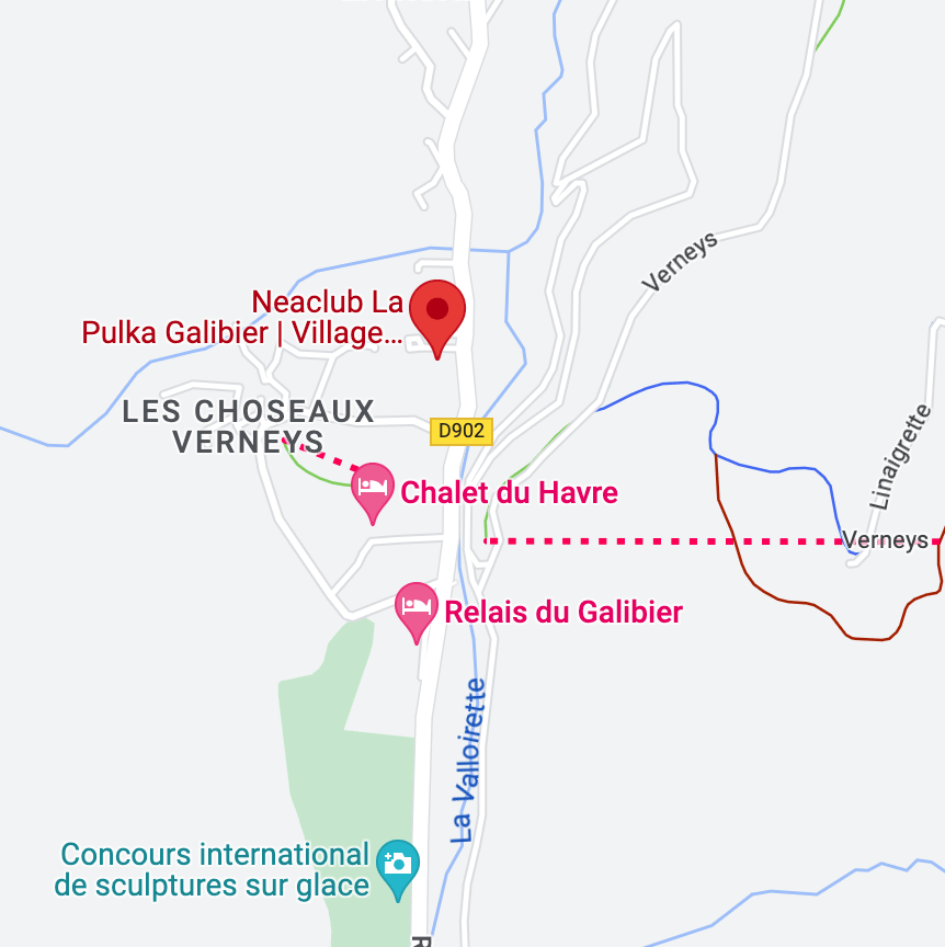 itinéraire la pulka galibier village club neaclub